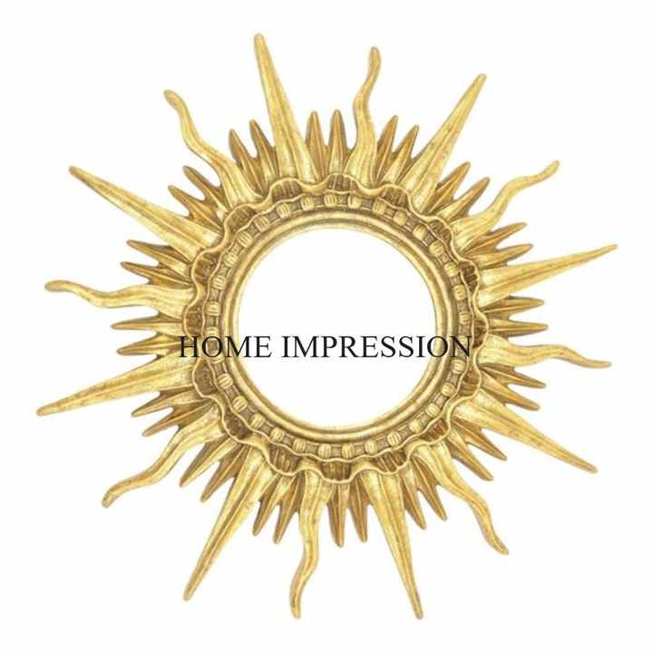 Brass Antique Finished Unique Fancy Designer Heavy Duty Metal Frame Home And Hotel Decorative Wall Mirror In Impressive Price