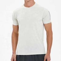 T-shirts surdimensionnés pour hommes en coton, col rond, couleur unie, écologiques, respirants, en toile, séchage rapide, anti-plis, 240g, avec logo personnalisé