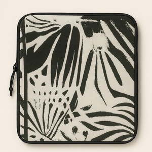 Housse pour ordinateur portable moderne et durable à motif zébré Housse universelle en tissu résistant à l'eau Imprimé animal Étui antichoc Logo personnalisé souple - Product Image 6