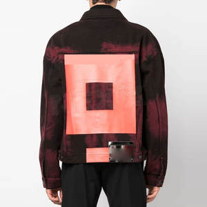 เสื้อแจ๊งส์ยีนส์ขายร้อนสั่งทําพิเศษออกแบบเสื้อแจ็คเก็ตยีนส์ผู้ชายของคุณเอง เสื้อแจ็คเก็ตยีนส์ผู้ชายกันลม - Product Image 3