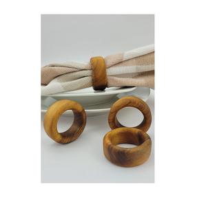 Ronds de serviette en bois antiques personnalisés pour mariages Vaisselle parfaite pour les occasions à domicile - Product Image 1