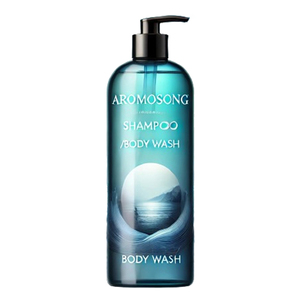 Sels de mer de marque privée 750 ml ensemble de soins capillaires gel de bain nettoyant pour le corps biologique shampooing réparateur nourrissant après-shampoing soin des cheveux - Product Image 1
