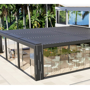 YOUYA Nuova Pergola Solare Retrattile di Lusso 4x8 in Alluminio per Esterni, Tipo Legno Trattato a Pressione - Product Image 3