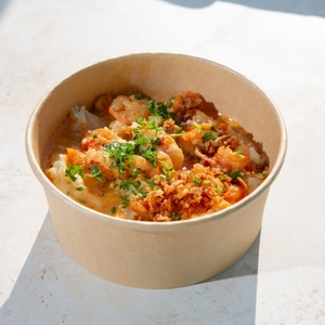 Để đi container hộp salad kraft giấy bát với nắp dùng một lần thực phẩm container salad hộp kraft giấy bát - Product Image 5