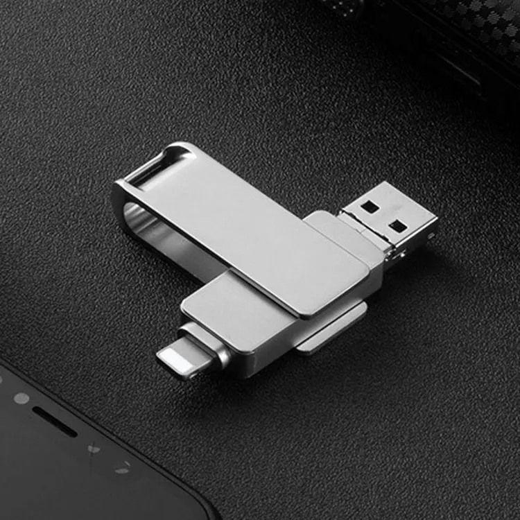 2022 Top Fashion Oem Usb Stick Usb 3.1 Swivel Flash Drive 3 In 1 Promotie Geschenk Met Aangepaste Pendrive