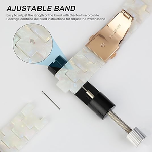 <span class=keywords><strong>Bracelet</strong></span> de remplacement en résine pour <span class=keywords><strong>Apple</strong></span> <span class=keywords><strong>Watch</strong></span> Series <span class=keywords><strong>SE</strong></span> 10 9 8 7 Ultra 6 5 4 3 2 1 - Product Image 5
