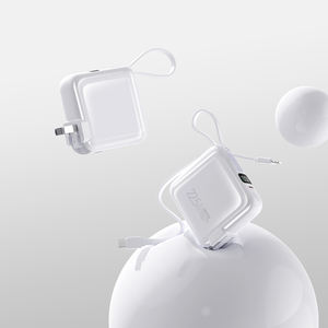 Chargeur portable 2-en-1 ultra-rapide 10000 mAh avec câble Type-C intégré et prise secteur 22,5 W <span class=keywords><strong>pour</strong></span> <span class=keywords><strong>iPhone</strong></span> - Product Image 4