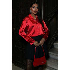 เสื้อเบลาส์และเสื้อเชิ้ตผ้าซาตินพรีเมียมสำหรับผู้หญิงไซส์ใหญ่ รุ่น 3438 - Product Image 2