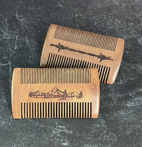 Peine de Bambú Ecológico Hecho a Mano con Dientes Finos, Color Negro, Marca Tayyab, para Uso en el Hogar y Salón de Belleza - Product Image 4