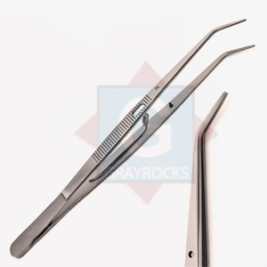 OdontoMed2011® Meriam Foil Dental Cotton Tweezer Serrated Angled Beak Dressing OdontoMed2011® Meriam Foil Dental Cotton Tweezer Serrated Angled Beak Dressing