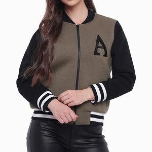 แจ็กเก็ตผู้หญิงสามารถปรับแต่งได้ตามต้องการสไตล์ล่าสุดเสื้อสตรีทสวมใส่ที่ไหล่ตกและระบายอากาศได้ดีกางเกงยีนส์สำหรับคอกลมมีคุณสมบัติกันน้ำ - Product Image 1