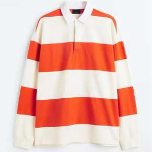 Camiseta de Rugby de Manga Larga para Hombre, Lisa o a Rayas, de Algodón y Elastano, con Logotipo Bordado Personalizado - Product Image 6