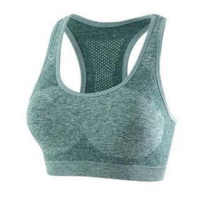 Sujetador deportivo transpirable para mujer, sujetadores de realce sin costuras para gimnasio y correr con sujetador acolchado extraíble, estilo Simple Reversible - Product Image 6