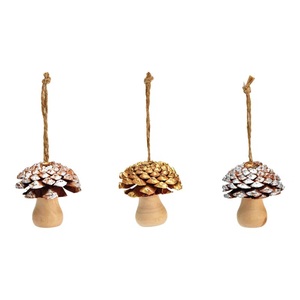 Support champignon fabriqué à partir de bois brut utilisé dans les intérieurs écologiques autels terreux ou décorations maison jardin cottage - Product Image 3