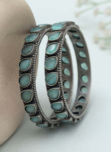 Bracelets Lavansha de Style fantaisie pour femmes belle conception bijoux plaqués argent faits à la main de haute qualité accessoire ethnique traditionnel - Product Image 4