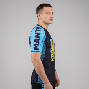 Camiseta de Compresión de Manga Corta para Artes Marciales Mixtas MANTO, Camiseta de Entrenamiento de Poliéster que Absorbe la Humedad para Hombre - Product Image 2