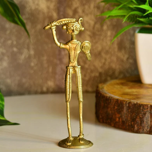 Campana de estatuilla de latón de estilo vintage, escultura de mujer antigua, artículo coleccionable único, disponible a precios de mayorista. - Product Image 2