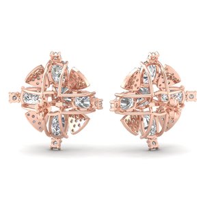 REYES prix de gros d'usine 925 Sterling Silver CVD Lab Grown Diamond Boucles d'oreilles pour les femmes fabricant Custom Fine Jewelry - Product Image 4