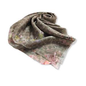 Reiko Series, bufanda de algodón de manga corta, hiyab con estampado Digital de oliva para Primavera, materiales Premium, atuendo informal diario, venta al por mayor - Product Image 5