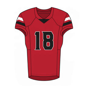 Venta caliente Premium American Football Team uniforme Fútbol Hombres Red Mesh Football uniforme - Product Image 3