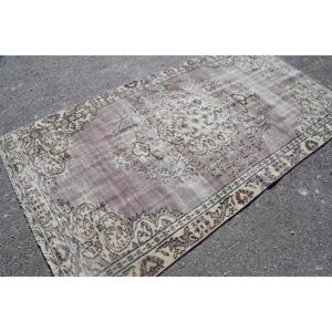 Alfombra Turca, Alfombra Vintage de 4.7x8.5 pies, Alfombra de Lana Beige - Product Image 2