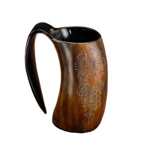 Écologique Organique Viking Animal Design Haute Qualité Viking Corne de Vin Tasse Top Tendance Europe-Style Sculpté Boire - Product Image 5