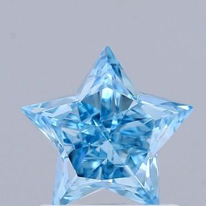 อัญมณีสังเคราะห์ CVD 1.09ct แบบหลวมได้รับการรับรองจากห้องปฏิบัติการ VVS2แฟนซีสีฟ้าสดใสได้รับการรับรองจาก HPHT IGI - Product Image 1