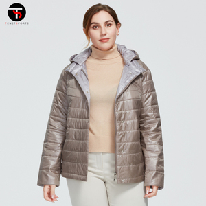 2025 nueva chaqueta acolchada gruesa de manga larga para mujer de invierno con abrigo con cremallera logotipo personalizado relleno de algodón de alta calidad - Product Image 2
