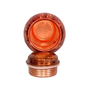 Bouteille d'eau en cuivre pur de finition antique pour les bienfaits de la santé ayurvédique et l'hydratation quotidienne élégante - Product Image 4