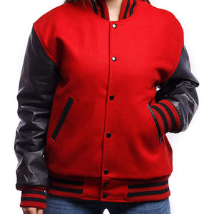 Blouson aviateur Varsity Winter pour femmes Flight Baseball de conception personnalisée vêtements de rue de haute qualité veste de neige Varsity pour hommes - Product Image 3