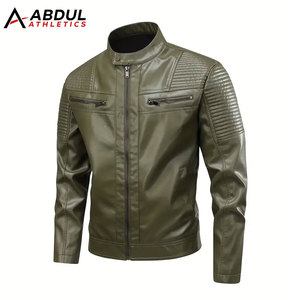 Veste en cuir de qualité supérieure pour hommes avec une finition propre et une coupe moderne pour une tenue quotidienne Veste d'hiver pour hommes - Product Image 1