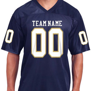 Streetwear maillot américain surdimensionné en maille personnalisé Vintage maillot homme 100% polyester maillot de football américain t-shirts - Product Image 1