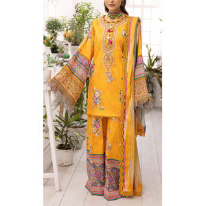 Shalwar Kameez pour femmes meilleure qualité, traditionnelle, élégante, pour pelouse et coton, robe Maxi en coton - Product Image 1