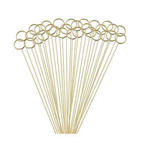 Clip de choix de fleurs pour arrangement floral Porte-carte-cadeau doré pour mariage et fête - Product Image 2