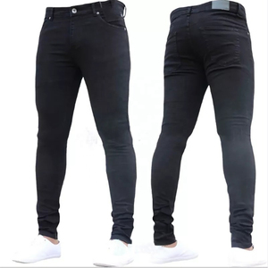 Pantalones de mezclilla informales personalizados, pantalones vaqueros de diferentes colores de talla grande para hombre, pantalones vaqueros de diseñador para hombre, pantalones vaqueros rectos con estilo para hombre - Product Image 4