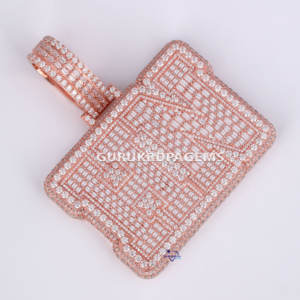 Diseña el colgante de tu sueño con un deslumbrante juego de diamantes cultivados en laboratorio VVS Clarity en impresionante oro rosa de 14 quilates, una pieza atemporal - Product Image 2