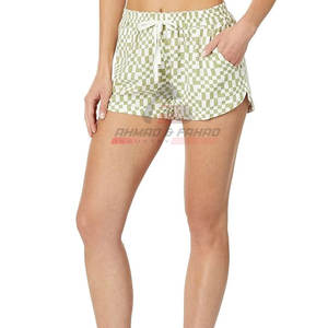 Pantalones cortos de cintura alta para mujer de fabricante profesional 100% algodón transpirable-En venta - Product Image 6