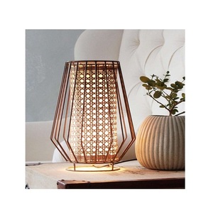 hot sale decorative table lamp in metal powder coating finished stylish perforate cut table lamp for home decor <b>bed</b> room - Product Image 1