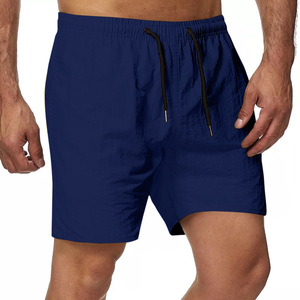 2024 secado rápido tamaño grande poliéster Oem logotipo personalizado deportes playa pantalones cortos en Stock verano sudor gimnasio pantalones para correr pantalones cortos para hombres - Product Image 4