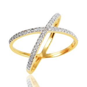 925 plata esterlina moda pequeña eternidad banda circón cuerda trenzada con piedra CZ blanca anillo de joyería de boda Simple para mujer - Product Image 6