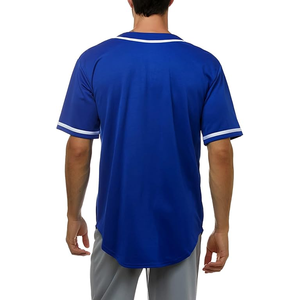 Nouveau design de vêtements de sport uniformes de baseball en polyester de haute qualité pour hommes motif uni multicolore prix de gros - Product Image 3