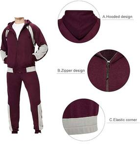 เสื้อกันหนาวผ้าฝ้าย100% สำหรับผู้ชายชุดวอร์มพิมพ์ลายมีฮู้ดสำหรับคนท้องสีพื้น - Product Image 4