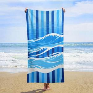 Toallas de Playa Personalizadas Ultra Suaves de Lujo, Tropicales, de Verano, Comprimidas, Altamente Absorbentes, de Secado Rápido, Duraderas, de Algodón, con Logotipo Personalizado - Product Image 2