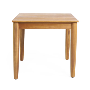 Elegant Modern Classic Square Acacia Wood Side Table Durable Competitive Factory Price OEM Available for Outdoor Dining Hospital - Product Image 1