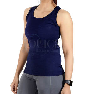 Camiseta sin Mangas de Alta Calidad para Mujer, de Algodón/Poliéster, con Logotipo Frontal, Transpirable, Informal, para Gimnasio, de Secado Rápido - Product Image 1