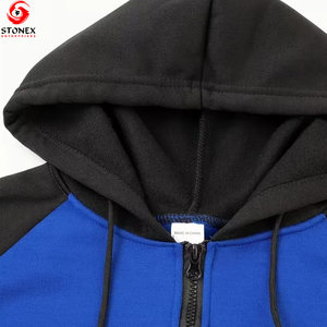 Sweat à capuche zippé à manches longues respirant pour l'hiver, logo personnalisé, séchage rapide, décontracté, homme, 2 pièces, 100% coton polaire, best-seller - Product Image 3