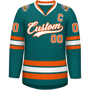 Maillot de hockey sur glace personnalisé de qualité supérieure, tissu respirant et léger, antibactérien, séchage rapide, couleurs variées, vêtements de sport - Product Image 4