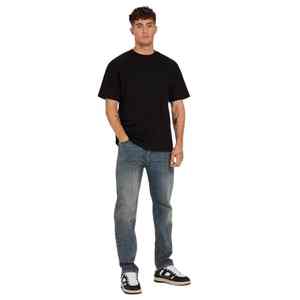 กางเกงยีนส์ซักเข้ารูปสำหรับผู้ชายสไตล์สตรีทแวร์กางเกงยีนส์ลำลองหลายขนาดผ้าที่กำหนดสีสบาย - Product Image 4