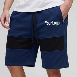 OEM/ODM Custom Made <b>Short</b> length Panelled Sweat <b>Shorts</b> Streetwear Hip Hop Style <b>Lightweight</b> Summer Wear <b>Shorts</b> For Men - Product Image 4
