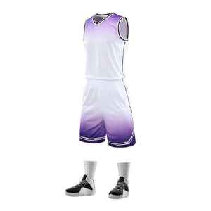 Maillot de basket-ball de haute qualité pour hommes OEM uniformes de sport d'hiver avec logo imprimé OEM vente en gros - Product Image 4